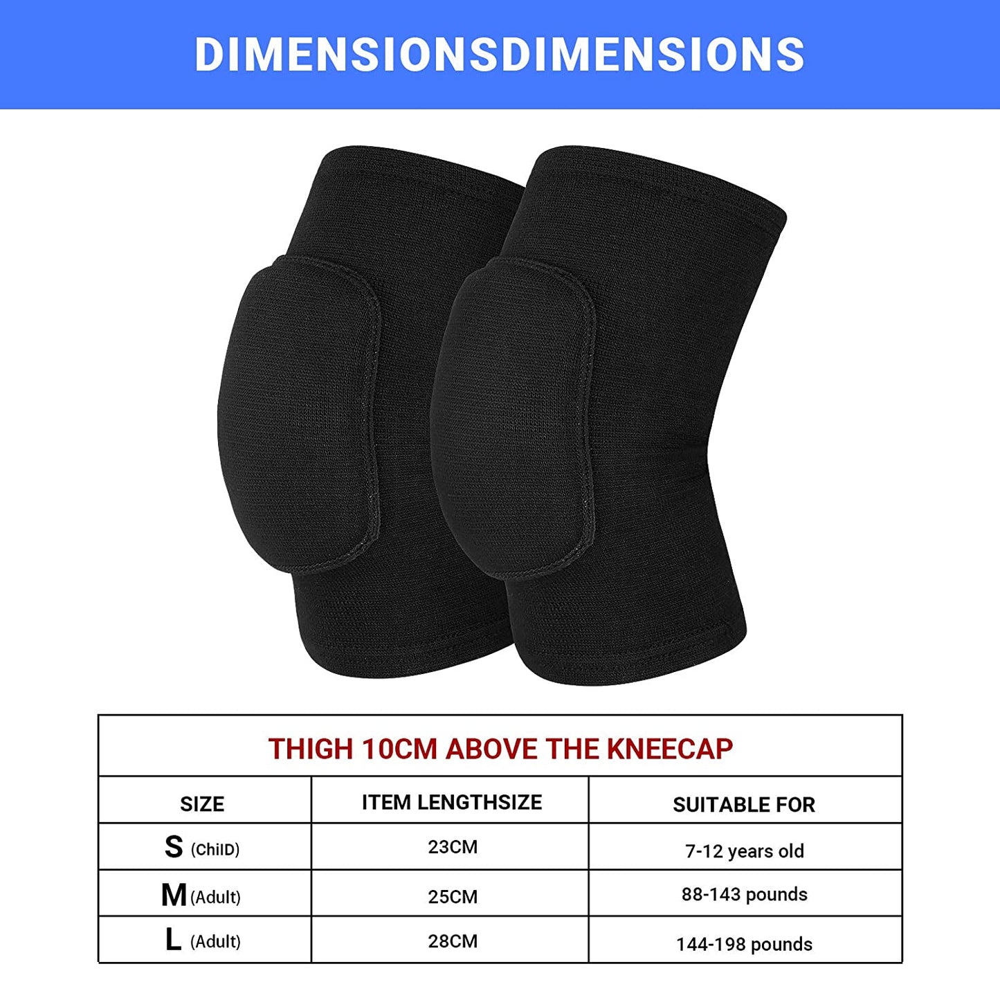 Ultimate Non-Slip Knee Brace & Soft Knee Pads for Volleyball, Dance, Yoga, and Basketball - Breathable Support for Active Lifestyles (S)