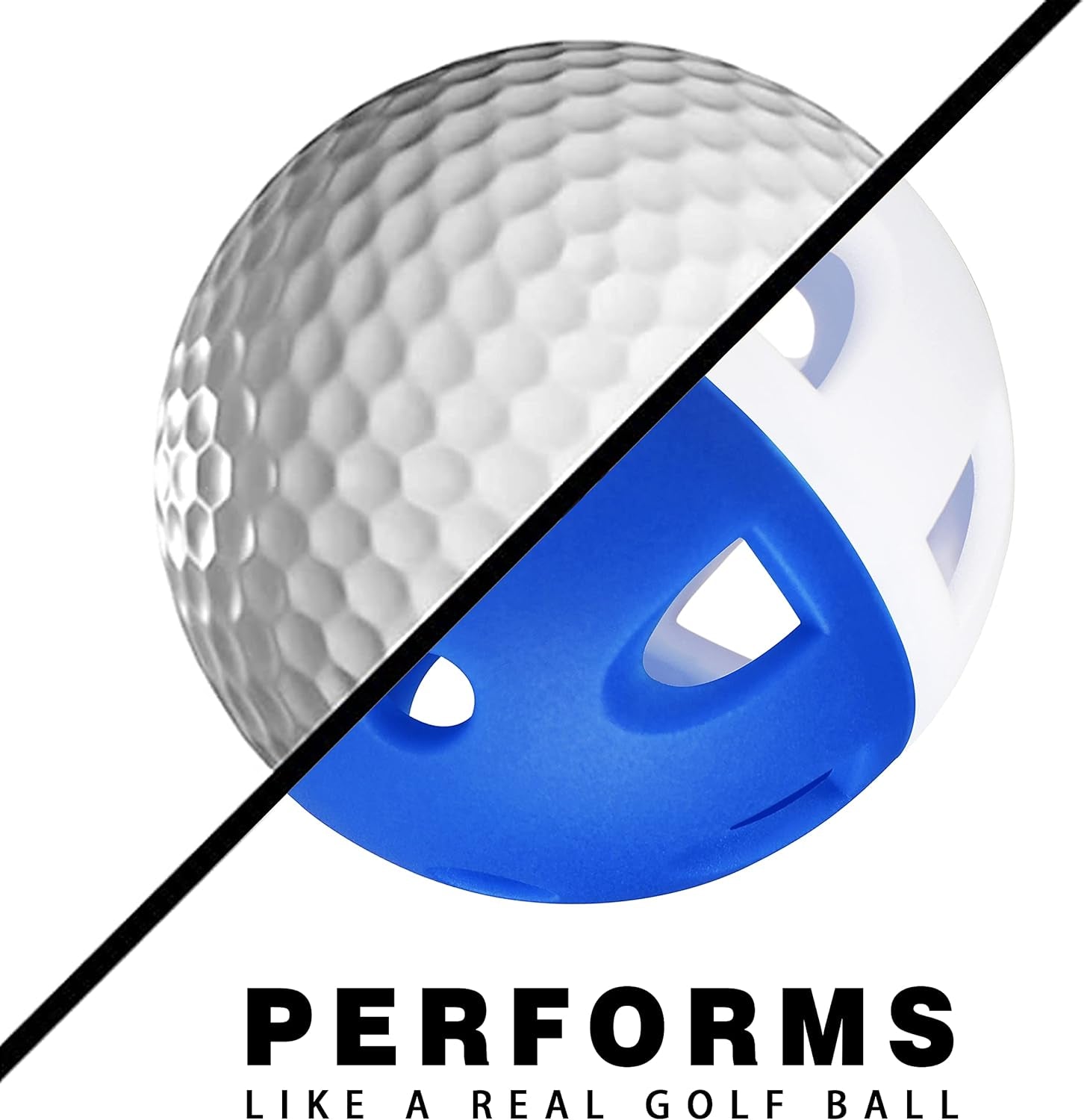Experience True Golf Training with Limited Flight Practice Balls - Perfect for Mastering Hitting and Side Spin!